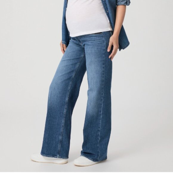 Sasha 32" Maternity Wide Leg Jean - Picture 4 of 8